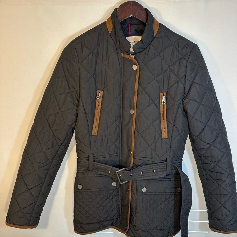Tommy Hilfiger American Classic NY Diamond Quilted Long Sleeve Puffer Jacket S
